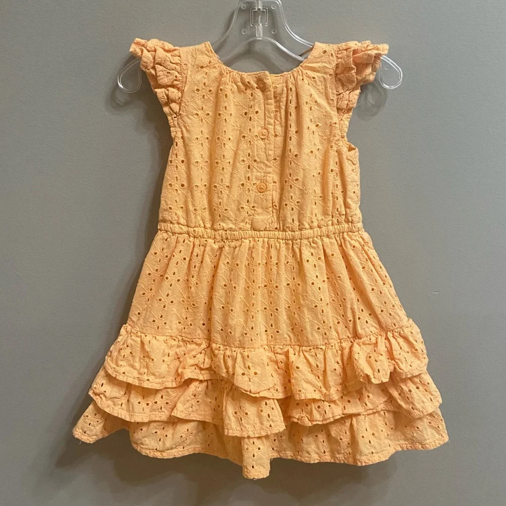 Rachel Zoe X Janie and Jack Eyelet Tiered Ruffle Dress, Size 2T